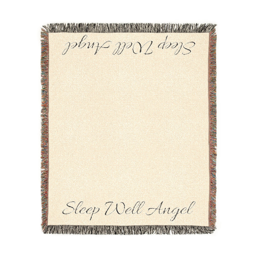 Woven Blanket with Customizable Text