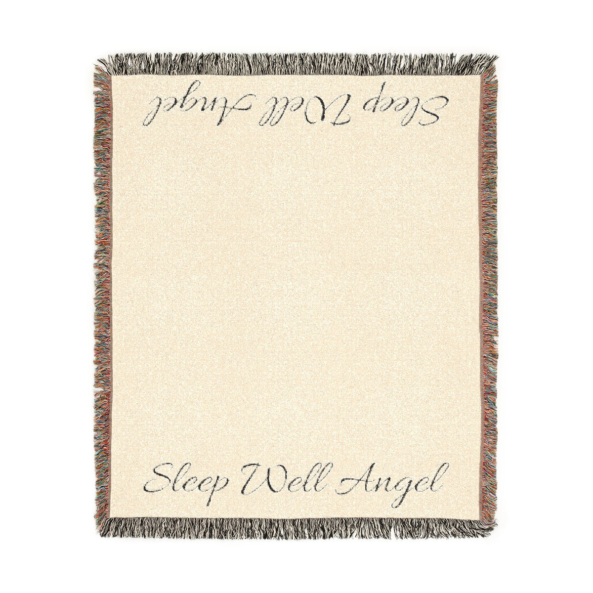 Woven Blanket with Customizable Text