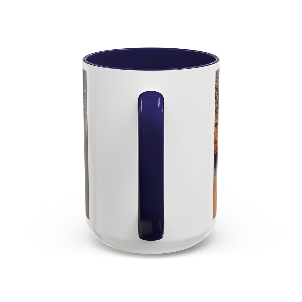 Sunrise Lake Accent Coffee Mug — Scenic Sunrise/Sunset Photography Mug