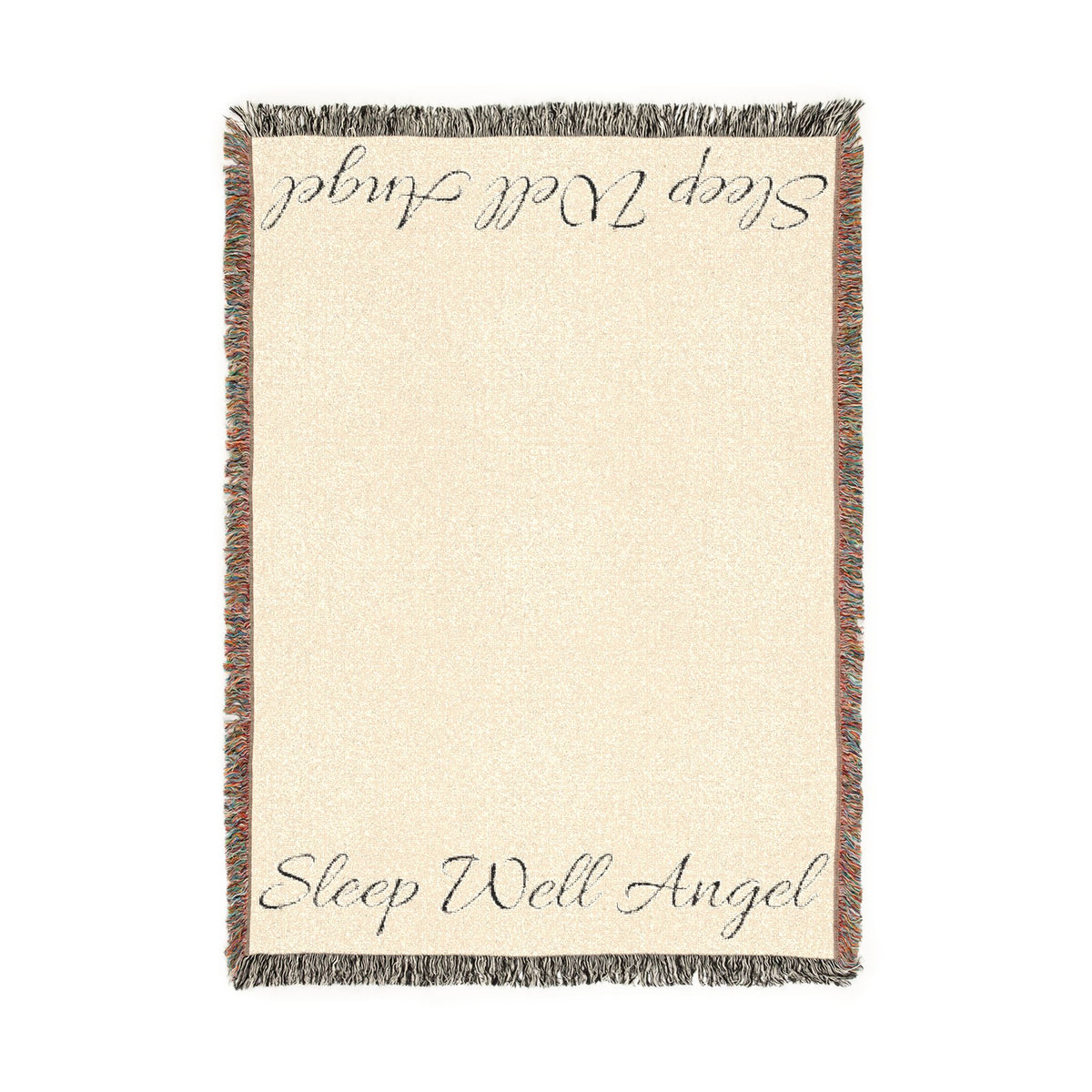 Woven Blanket with Customizable Text