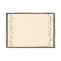 Woven Blanket with Customizable Text