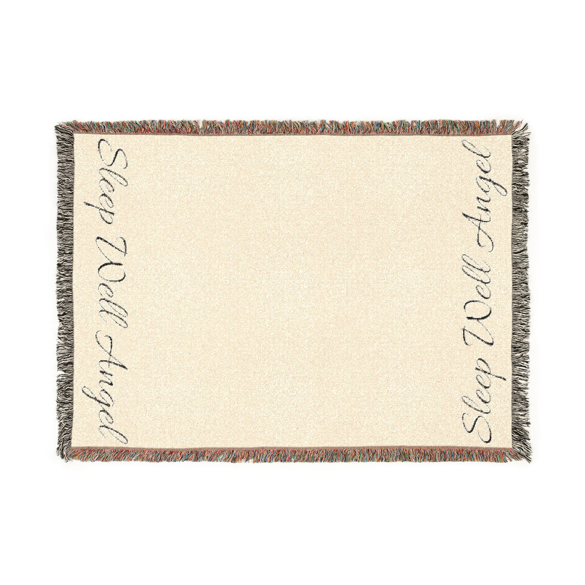 Woven Blanket with Customizable Text