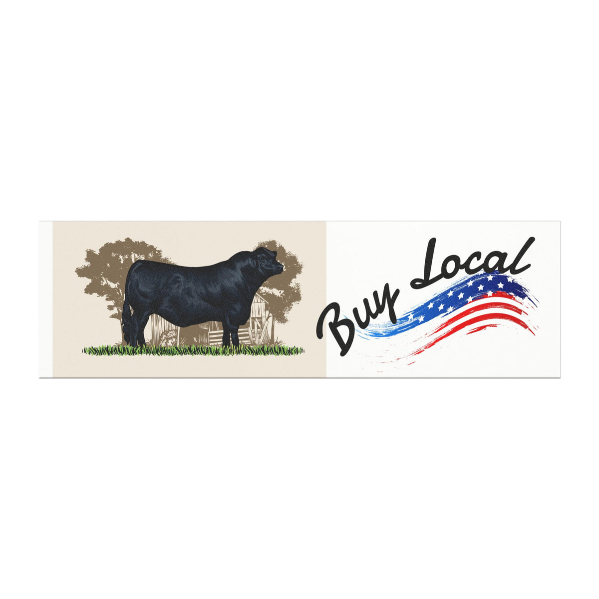 Buy Local American Farm Magnet — Black Angus Cattle Car Magnet