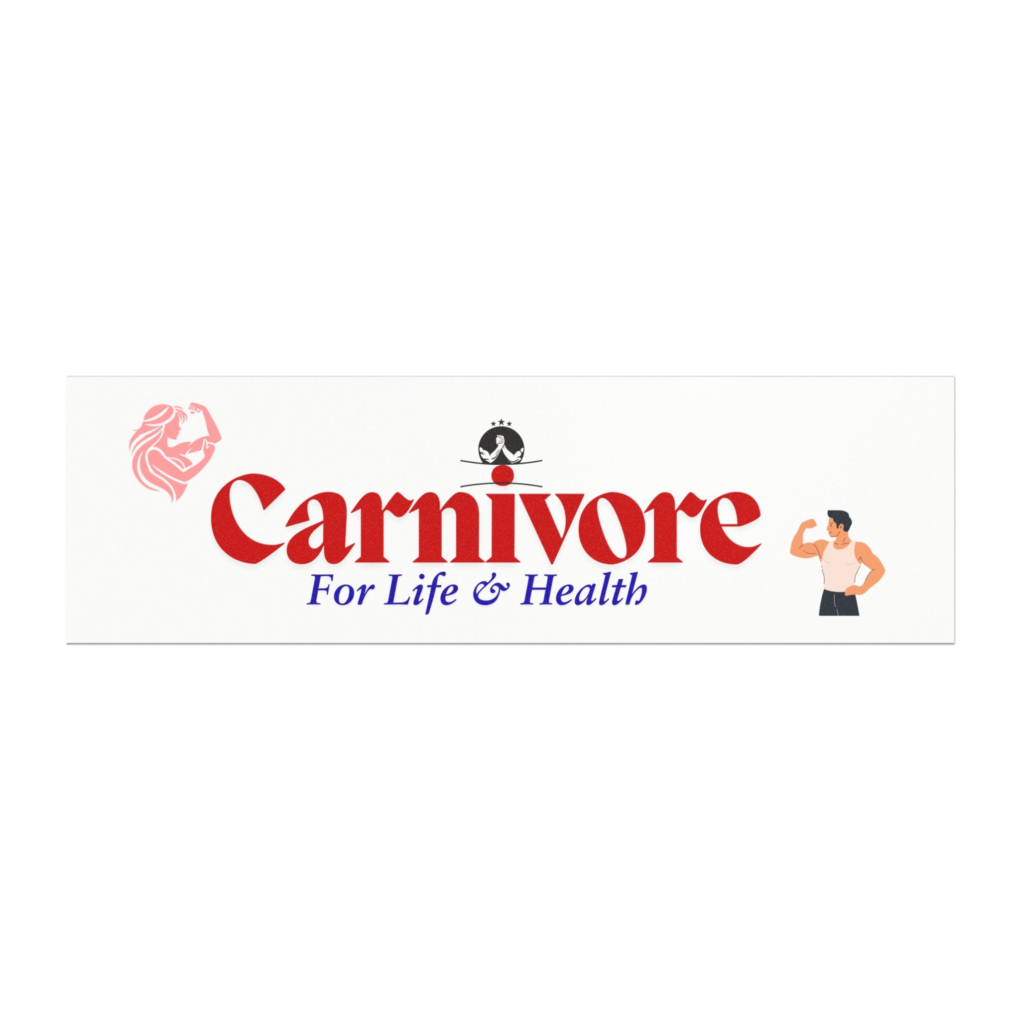 Carnivore For Life Car Magnet — Bold Red Carnivore Diet Vehicle Sticker