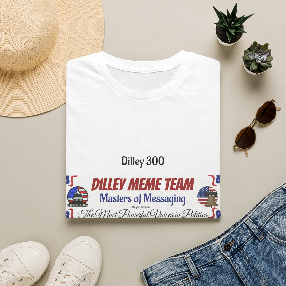 Customizable Dilley 300 "Dilley Meme Team" T-Shirt — Masters of Messaging Political Tee
