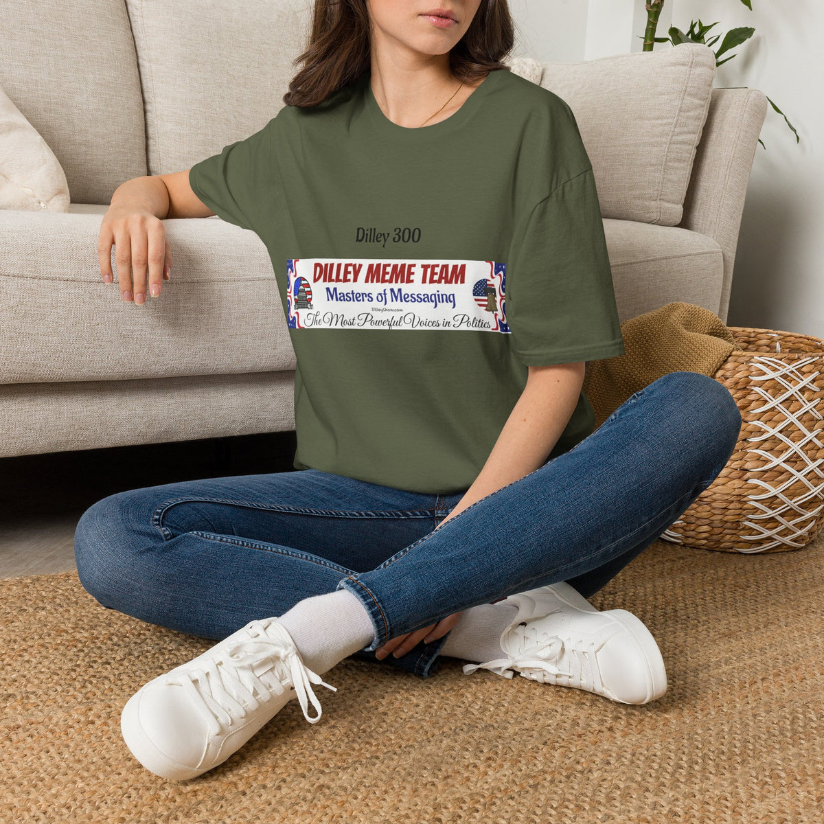 Customizable Dilley 300 "Dilley Meme Team" T-Shirt — Masters of Messaging Political Tee