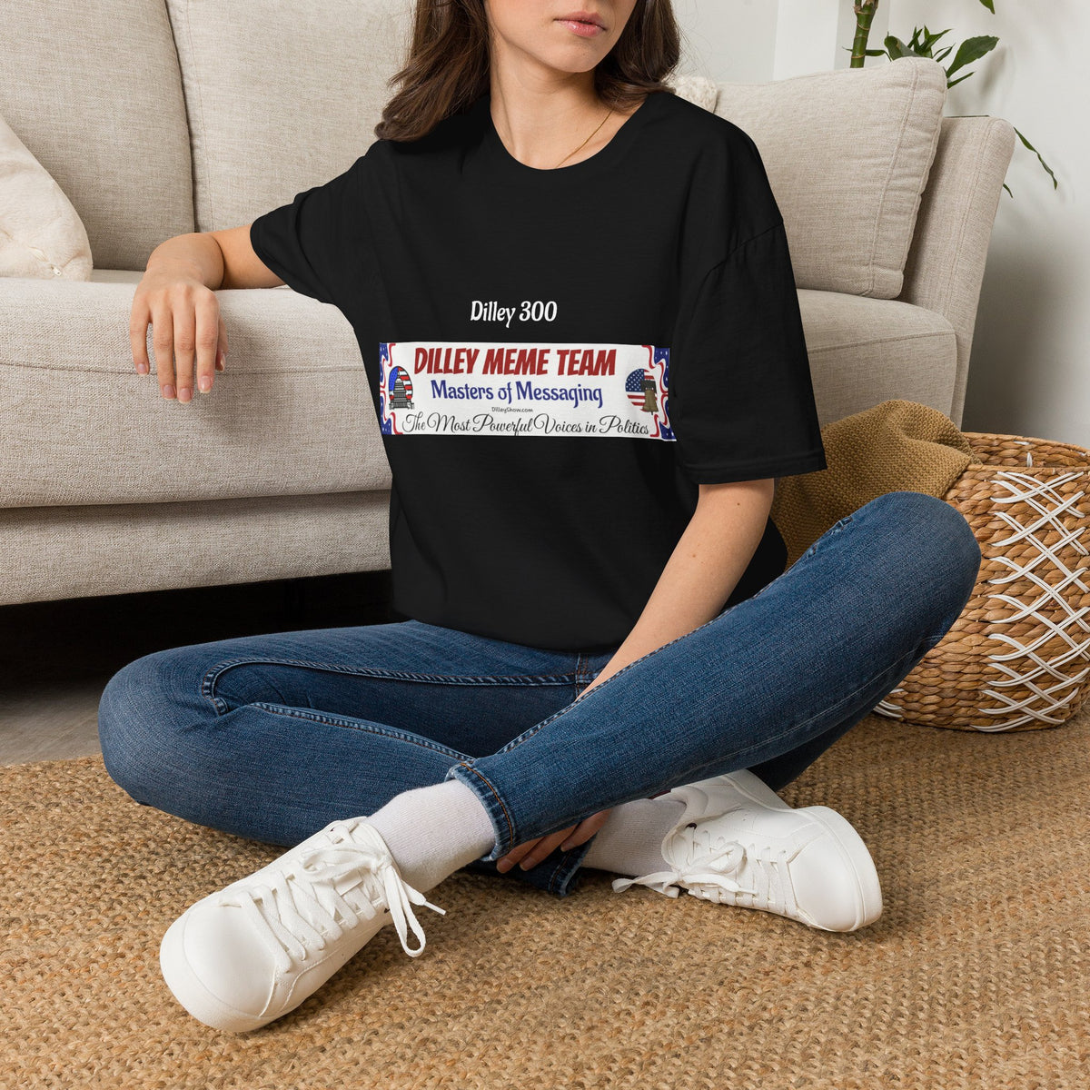 Customizable Dilley 300 "Dilley Meme Team" T-Shirt — Masters of Messaging Political Tee