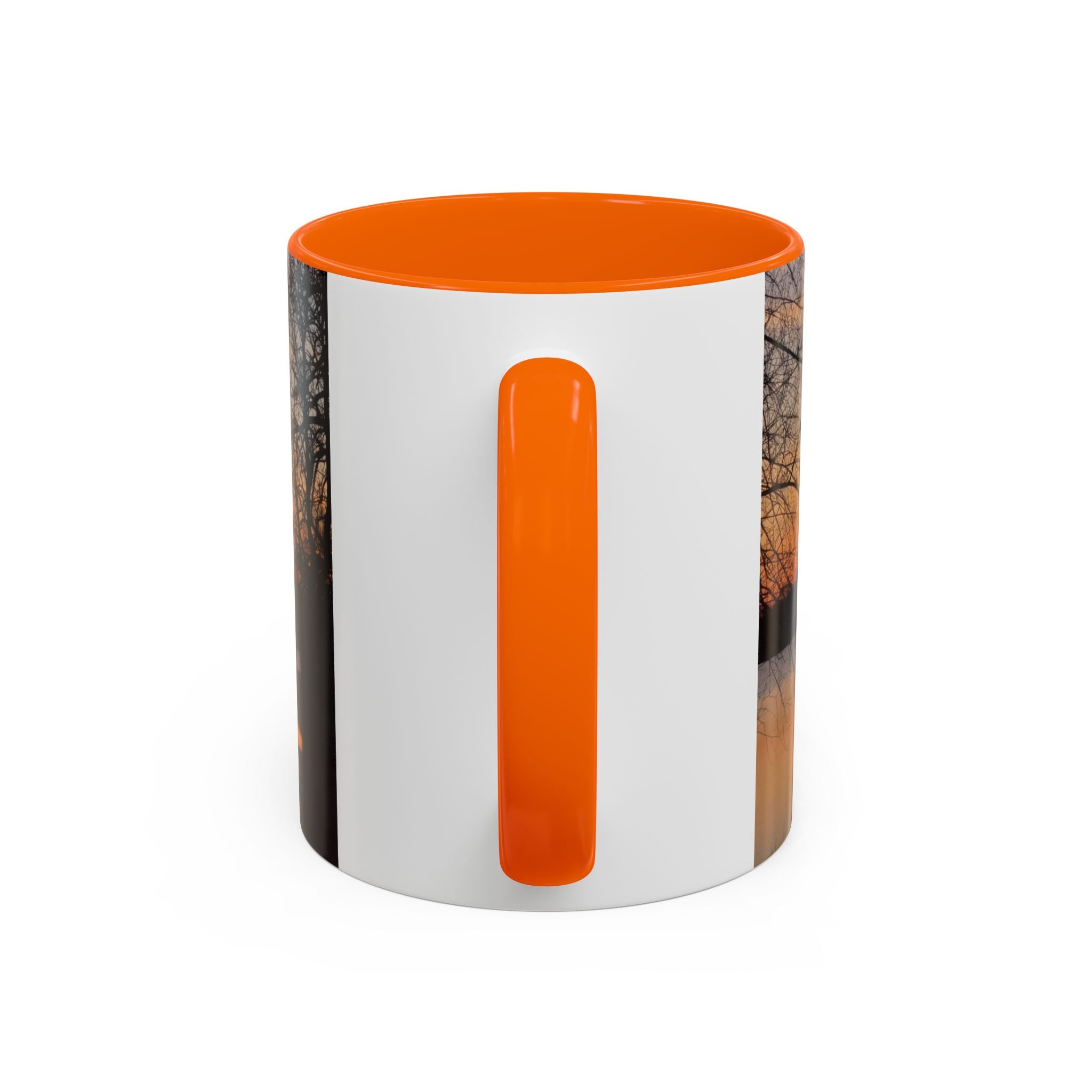 Sunrise Lake Accent Coffee Mug — Scenic Sunrise/Sunset Photography Mug
