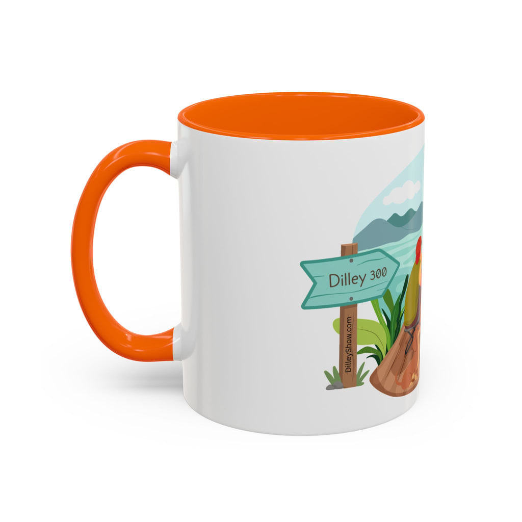Dilley 300 Fishing Friends Coffee Mug — Cute Sunny Lake Scene Accent Mug (11/15 oz)