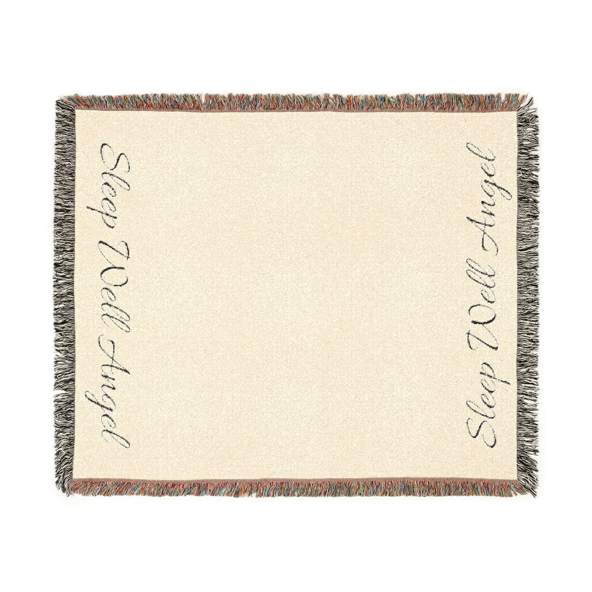 Woven Blanket with Customizable Text