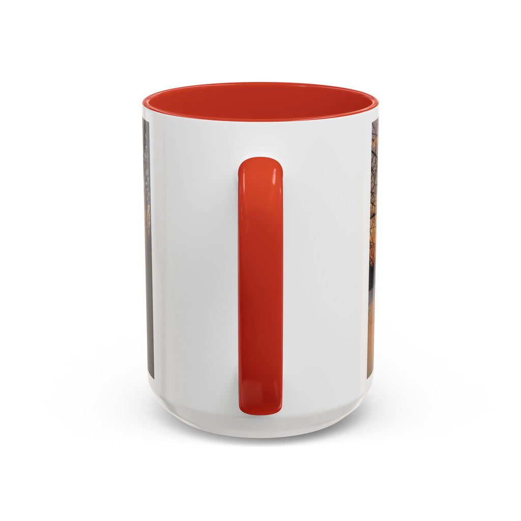Sunrise Lake Accent Coffee Mug — Scenic Sunrise/Sunset Photography Mug
