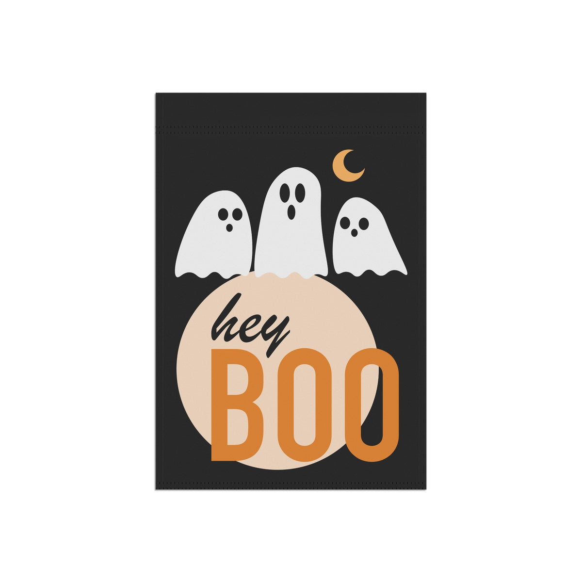 Hey Boo Halloween Garden Flag