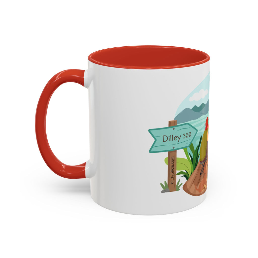 Dilley 300 Fishing Friends Coffee Mug — Cute Sunny Lake Scene Accent Mug (11/15 oz)