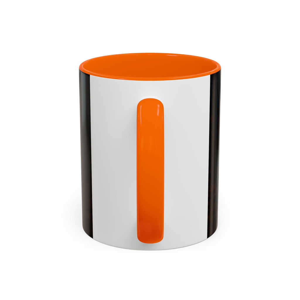 Halloween Black Cat Accent Coffee Mug — Spooky Jack-o'-Lantern Night (Customizable)