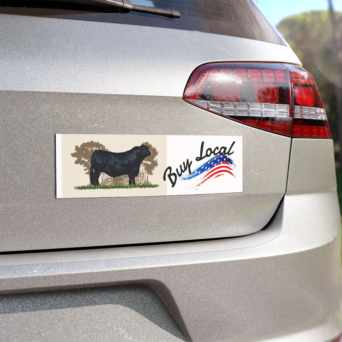 Buy Local American Farm Magnet — Black Angus Cattle Car Magnet