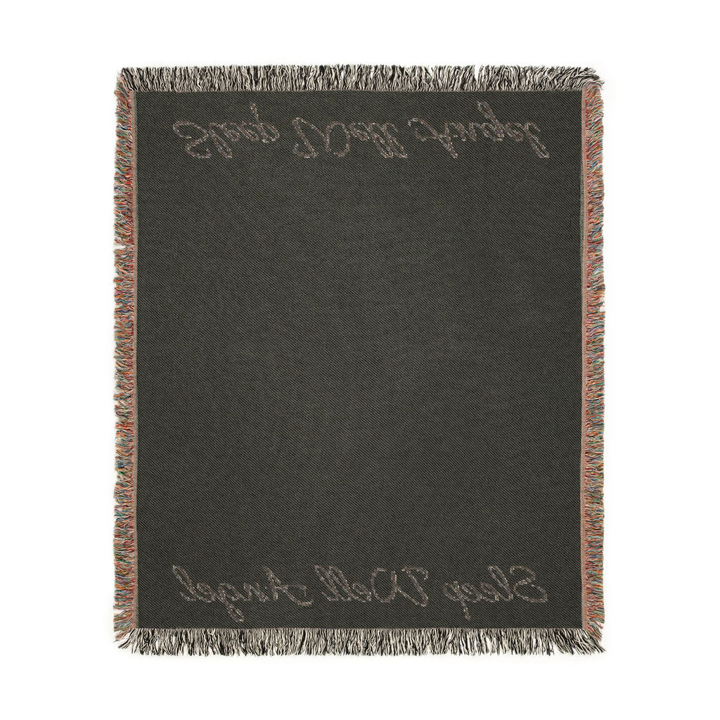 Woven Blanket with Customizable Text