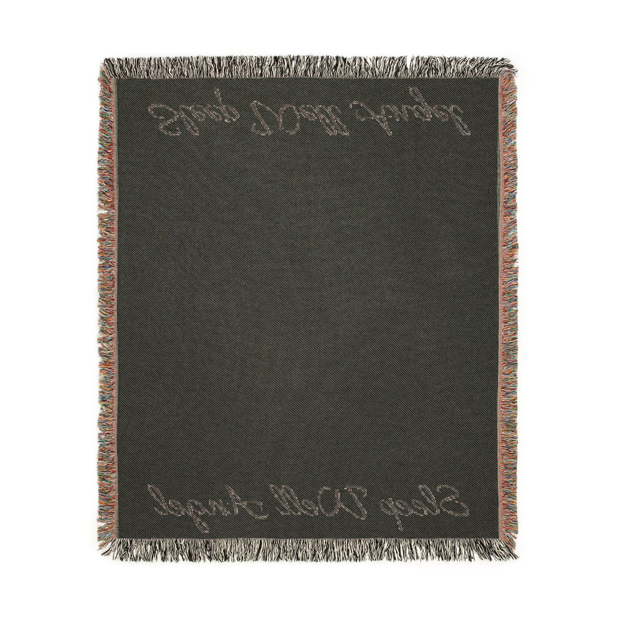 Woven Blanket with Customizable Text