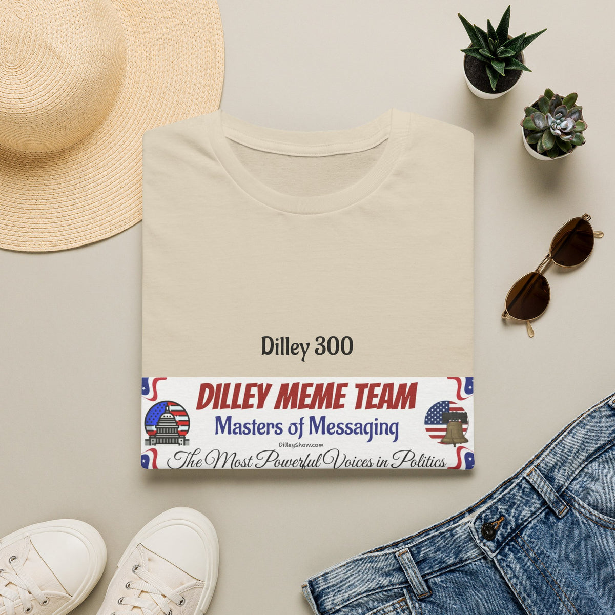 Customizable Dilley 300 "Dilley Meme Team" T-Shirt — Masters of Messaging Political Tee